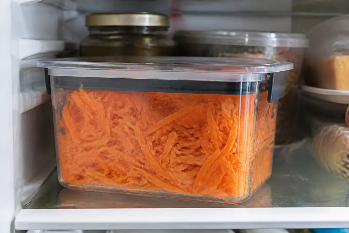 Conservation carottes râpées : Méthodes et durée optimale