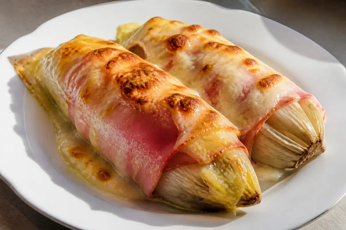Endives gratinées au jambon : La recette savoureuse à tester !