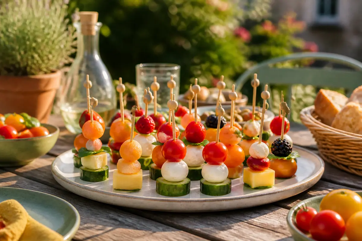Mini brochettes apéritives sans cuisson : 15 recettes simples à croquer !