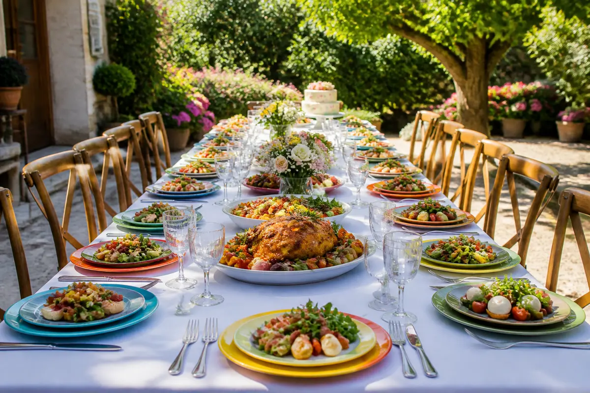 Idées de repas pour une communion : Menu pour 20 personnes